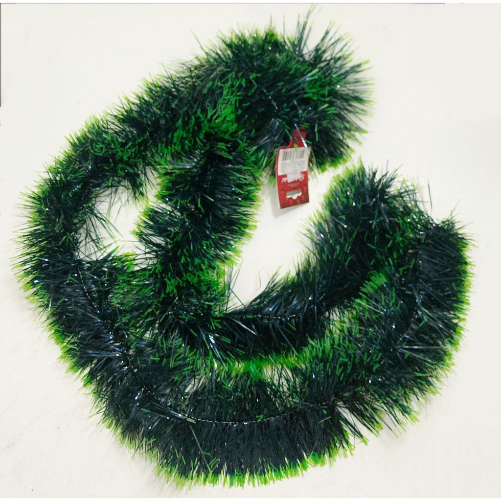 festão de natal enfeite 2 metro comprimento verde/ verde branco 8cm/12cm/13.5CM/15cm Decoração