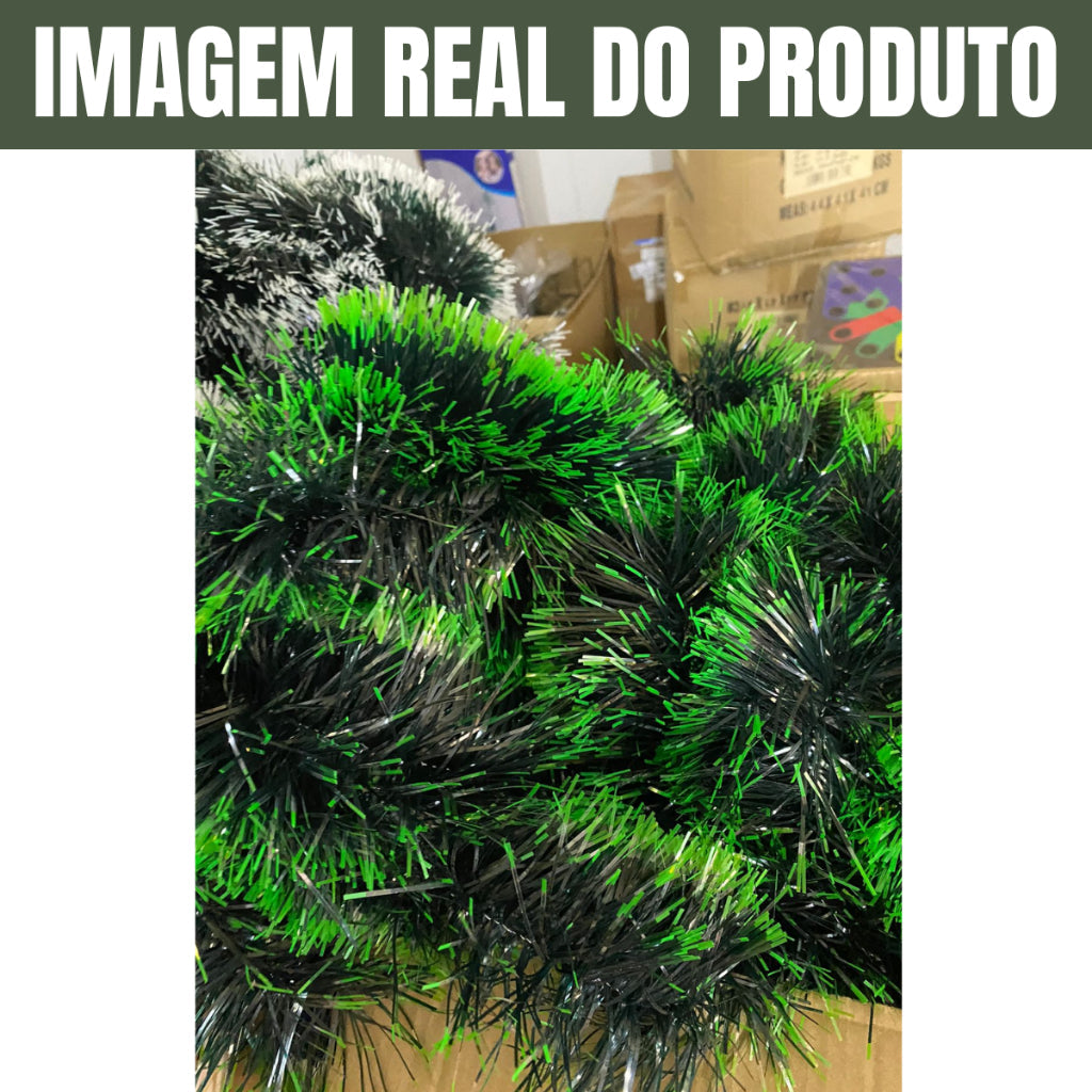 Kit 2/6 /10 Metros De Festão 9cm Enfeite Arvore De Natal Decoração Natalina