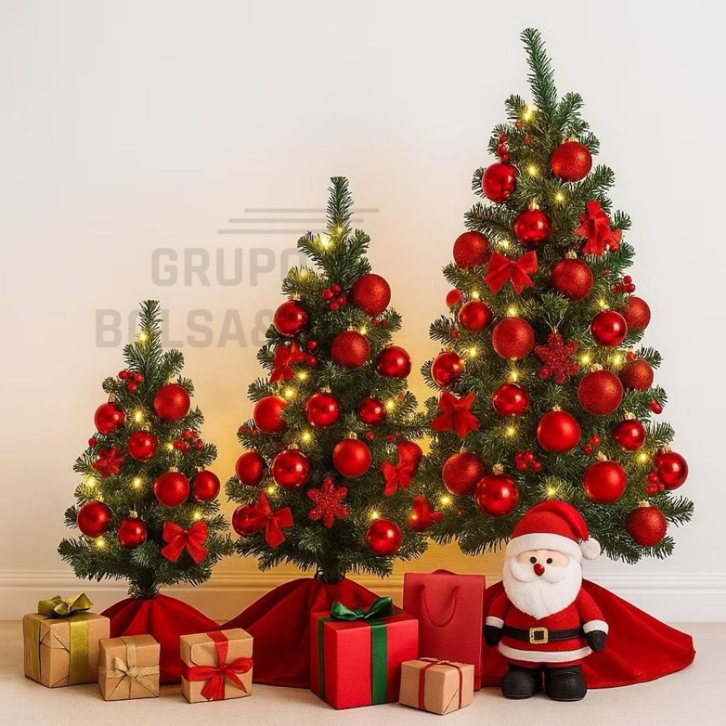 Árvore de Natal Pinheiro Verde 60cm ou 120 cm com 50 e 100 Galhos