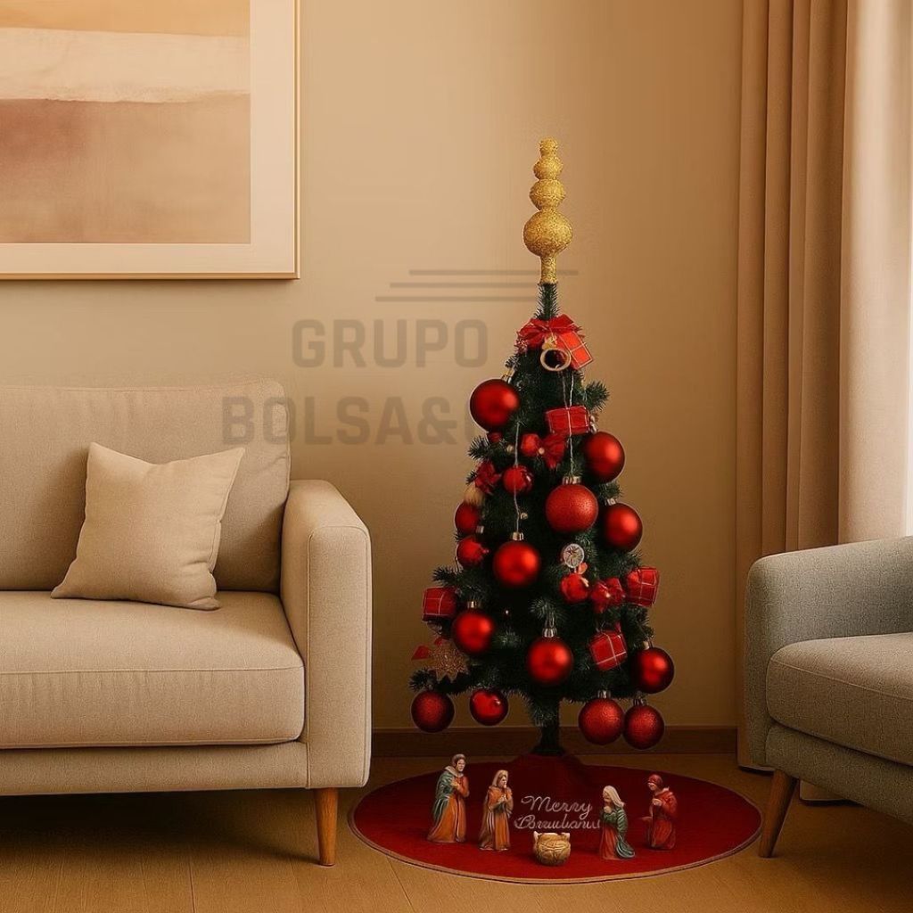 Árvore de Natal Pinheiro Verde 60cm ou 120 cm com 50 e 100 Galhos