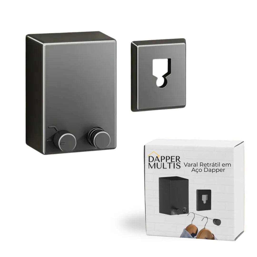 Varal Retrátil em Aço Dapper - EXCLUSIVO DE LANÇAMENTO!