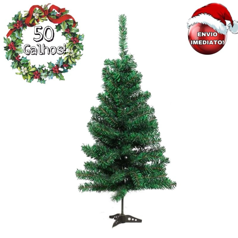 Arvore De Natal Pequena 60cm Mini Pinheiro Verde Escritório Mesa Galhos