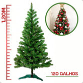 Arvore de Natal 120cm 120 Galhos Verde Decoração Pinheiro Canadense